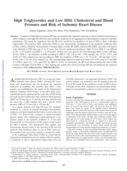 High Triglycerides And Low HDL Cholesterol And