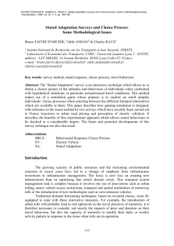 Interactive Stated Adaptation Surveys: Some Methodological