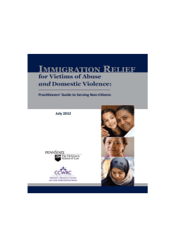 Immigration Relief for Victims of Abuse and
