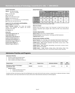 Manhattan Academy of Technology / Jacob Riis (PS