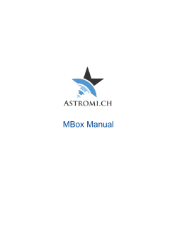 MBox Manual - Astromi.ch