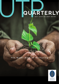 QuarterlyJan-Mar2016 - Universiti Teknologi PETRONAS