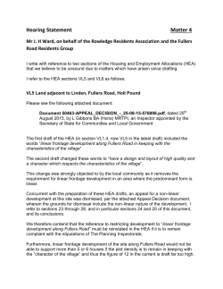 Rowledge Residents Association and Fullers Road Residents