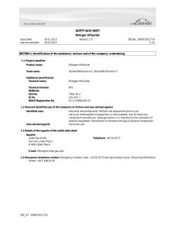 SAFETY DATA SHEET Nitrogen trifluoride SECTION 1