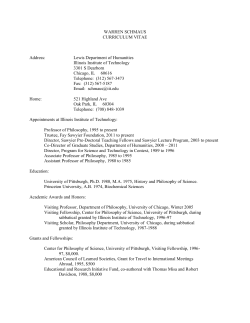 Curriculum Vitae - Illinois Institute of Technology
