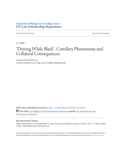 Driving While Black - UF Law Scholarship Repository