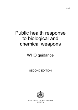health aspects of biological and chemical weapons