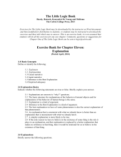 Explanation - Calvin College