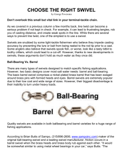 CHOOSE THE RIGHT SWIVEL - castawayanglersclubfl.org