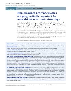 Non-visualized pregnancy losses are