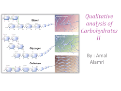 Qualitative analysis of Carbohydrates II Lab 5