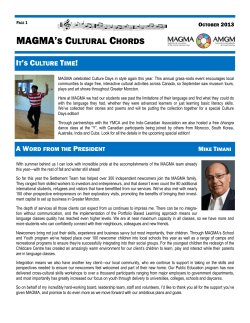 MAGMA`S CULTURAL CHORDS