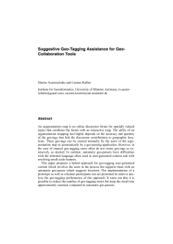 Suggestive Geo-Tagging Assistance for Geo