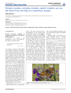 Simple models, complex models, useful models: can we tell them