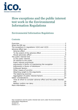 ICO lo How exceptions and the public interest test work in the
