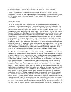 Angelina Grimk&eacute; - Christian Women of the South