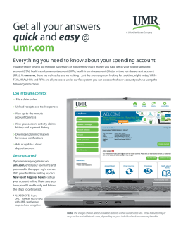 Get all your answers quick and easy @ umr.com