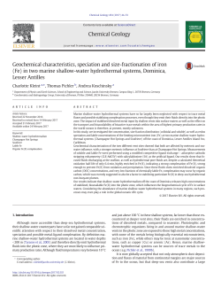 Geochemical characteristics, speciation and size