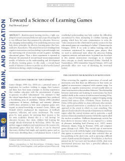 Toward a Science of Learning Games