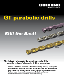 GT parabolic drills