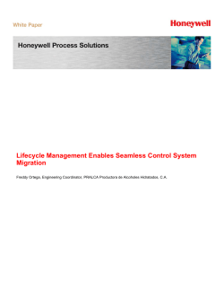 PRALCA Whitepaper - Honeywell Process Solutions