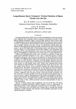 Long-distance Spore Transport : Vertical Sections of