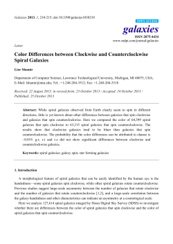 Color Differences between Clockwise and Counterclockwise Spiral