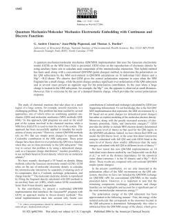 Quantum Mechanics/Molecular Mechanics