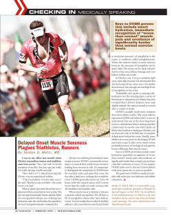 Delayed Onset Muscle Soreness