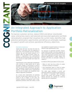 An Integrated Approach to Application Portfolio Rationalization