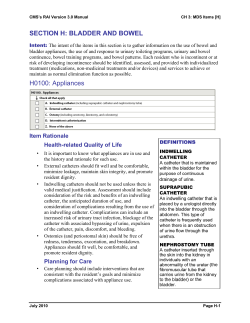 MDS 3.0 Resident Assessment Manual Chapter 3 Section H