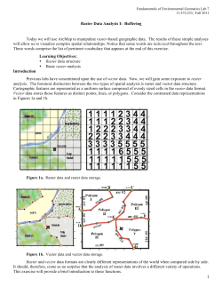 Raster Data Analysis I