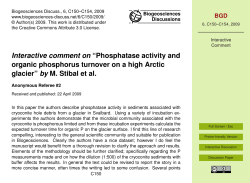 Phosphatase activity and organic phosphorus turnover on a high