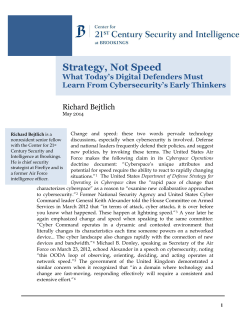 Strategy, Not Speed - Brookings Institution