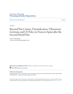 Beyond War Crimes: Denazification