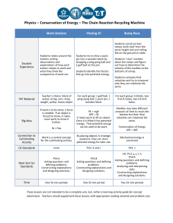 Conservation of Energy &ndash; The Chain Reaction Recycling Machine
