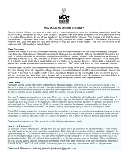 Class Evaluation Information