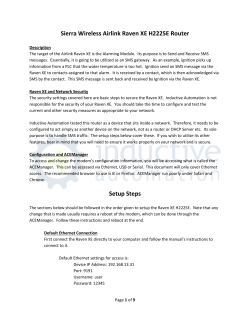 Sierra Wireless Airlink Raven XE H2225E Router
