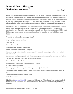 Editorial Board Thoughts: &ldquo;India does not exist.&rdquo;