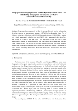 Deep-space laser-ranging missions ASTROD (Astrodynamical