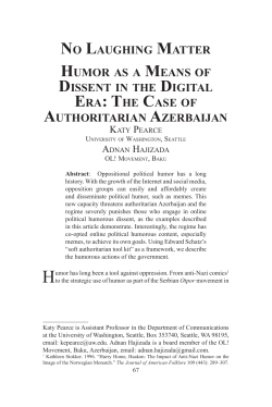 no laughing matter humor as a means of dissent in the digital era
