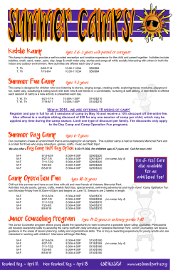 Kiddie Kamp Summer Fun Camp Summer Day Camp Camp