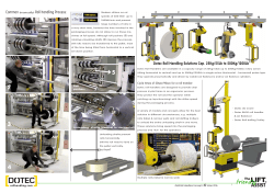 Common (manually) Roll handling Process: Dotec Roll Handling