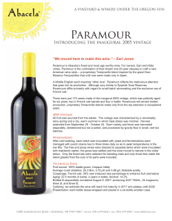 Abacela Paramour Product Sheet_NoPrice