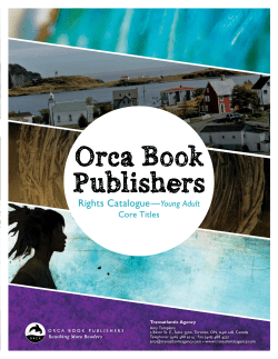 Orca Book Publishers - Transatlantic Agency