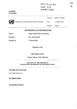 NICT-/3-bO-ES - United Nations Mechanism for International