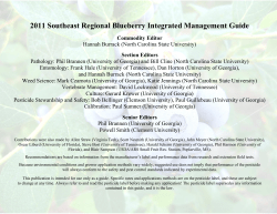 Dormant (bolded) - University of Tennessee Institute of Agriculture