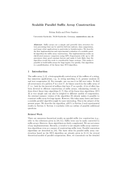 Scalable Parallel Suffix Array Construction