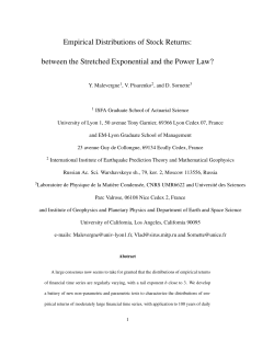 Empirical Distributions of Stock Returns: between the