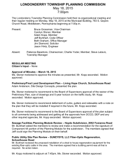 May 18 2015 - Londonderry Township